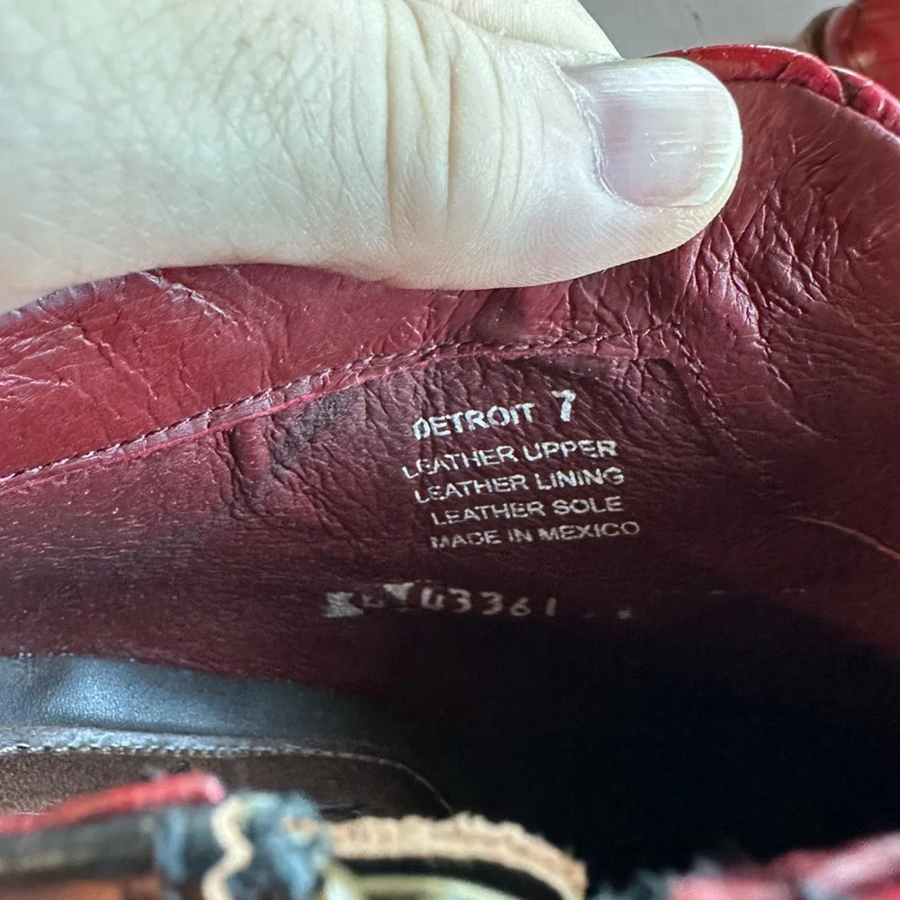 Freebird Red and Brown Ankle Boots - Picture 13 of 13